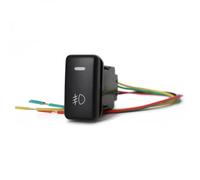 Faro LED, luz antiniebla, espejo retrovisor, calefacción, interruptor de estacionamiento, botón pulsador apto para Toyota FJ apto para Land Interruptor Basculante Botonera Elevalunas(Front Fog)