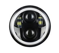 Faro LED Motocicleta Faro LED Para Motocicleta De 5,75 Pulgadas Y 5 3/4 Pulgadas Con Luz De Giro DRL Para Dyna Para Softail Para Sportster Para Iron 883 Para XL883 Accesorios De Moto(Estilo a)