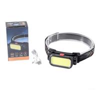 Faro LED recargable ultra brillante con control de sensor de movimiento e interruptor de apagado de larga duración para correr por la noche, camping, pesca, senderismo, diseño resistente al agua
