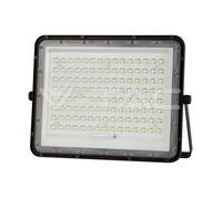 1 pz 20W LED Solar Floodlight 6400K Replaceable Battery 3m Wire Black Body