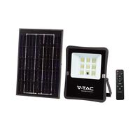 Faro LED Solar Floodlight 6W IP65 Negro con Mando 6400K V-tac VT-55050