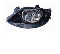 Faro luz proyector delantera derecha para SEAT Ibiza 2008 al 2011 h4 negro