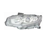Faro luz proyector delantero derecha honda civic 2016 en adelante led cromato