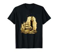 Faro marítimo brújula Barco de Vela Norte Camiseta