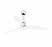 Faro Mini Eterfan Ventilador de Techo con Mando 32.4W Transparente