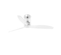 Faro Mini Tube Fan Ventilador de Techo con Mando 32W Transparente