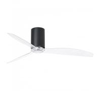 Faro Mini Tube Fan Ventilador de Techo con Mando a Distancia 32W Negro