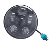 Faro Moto Conjunto Accesorios Faros Delanteros para Sportster XL 883 1200 5-3/4 5,75 Pulgadas Faro LED para Moto Cubierta Parrilla Faros 5,75" Conjunto Faros Motocicleta(Black Headlight)