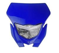 Faro Moto Conjunto Conjunto De Luces Delanteras para Motocicleta WR 125 155 250 450 TT-R 50 100 125 230 YZ250F YZ450F YZ85 Conjunto Faros Motocicleta(Blue)