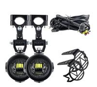 Faro Moto Conjunto Luces Antiniebla Auxiliares Motocicleta para BMW R1200GS F800GS F700GS F650 K1600 40 W 6000 K Lámpara Mejorada Más Brillante Conjunto Faros Motocicleta