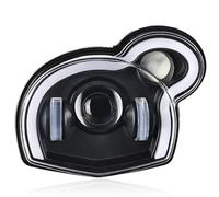 Faro Moto Conjunto para BMW G650GS para Sertao R13 2011-2017 Lámpara De Ojo De Diablo DRL De Haz Alto Bajo Luz LED para Faro Motocicleta Conjunto Faros Motocicleta(Blue Devil Eye)