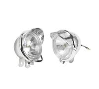 Faro Moto Conjunto para Touring para Sportster 72 48 para Dyna para Softail Luces Auxiliares Delanteras Antiniebla Motocicleta Lámpara Faro DC12V Conjunto Faros Motocicleta(2 PCS Sliver)