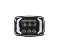 Faro Moto Faro LED Cuadrado 4" Motocicleta, Faro Tipo Ojo Ángel Carrito, Lámpara Trabajo Coche Conjunto Luces Motocicleta Delantero Careta