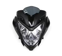 Faro Moto Para BAJAJ Para PULSAR150 Para PULSAR200 Carenado Conjunto Faros Delanteros Motocicleta Delantero Careta(Negro)