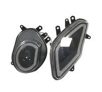 Faro Motocicleta 1 Juego Kits Montaje Faros Delanteros para S1000RR 2009-2018, Faros Delanteros Impermeables para Motocicleta, Luces Conducción HI/LO DRL Faro Motocicleta Led