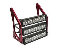 Faro Motocicleta Para Grom Para MSX 125SF Para Ducati Para Venom Para MSX125 Faro Delantero Motocicleta Luz Horquilla Delantera Impermeable Lámpara Con Soporte Faro Delantero(Black-Red Bracket)