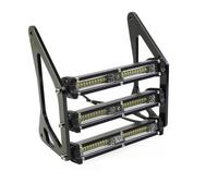 Faro Motocicleta Para Grom Para MSX 125SF Para Ducati Para Venom Para MSX125 Faro Delantero Motocicleta Luz Horquilla Delantera Impermeable Lámpara Con Soporte Faro Delantero(30W Flood black)