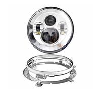 Faro Motocicleta Proyector Moto Faro LED Para Motocicleta De 7 Pulgadas Con Luz Antiniebla Auxiliar De 4,5" Y 4,5" Para Touring Para Electra Para Glide(Chrome NO DRL)