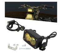 Faro Motocicleta Proyector Moto para Talaria para Sting R MX4 Plug and Play Bicicleta Eléctrica Todoterreno Faro Delantero Barra Faro con Interruptor Kit De Faros LED