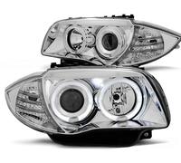 Faro Ojos de Ángel Apto para BMW 1er E81 E82 E87 E88 Año Fab. 04-11 Cromo