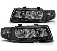 Faro Ojos de Ángel Apto para Seat Leon 1M / Toledo 1M Año Fab. 99-06 Negra