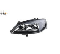 John´s Faro delantero 55 08 09-9 para Opel Astra G Izquierdo H7/HB3 Negro