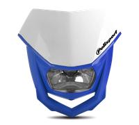 Polisport 8657400042 - Faro Delantero HALO de Polipropileno con lámpara de halógeno Compatible con Todos los Modelos de Motocross/Enduro en Color Blanco/Amarillo Fluor
