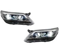 faro polvo cubierta Faro Delantero De Estilo Coche Para Tiguan 2009-2012, Actualización Faros LED, Lente Proyector, Señal DRL Cubierta Lente Transparente