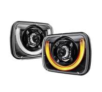 Faro Principal 1 Par Faros Delanteros LED 5 X 7 X 7 X 6 Pulgadas con Luz De Giro DRL para Jeep para Cherokee para Wrangler Y Comanche (1984-2001) Piloto Delantero