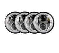 Faro Principal Auto Para Buick Para Centurion Para Electra Para Invicta GS 350 GS 400 GS 455 Faro LED De 5-3/4" Con Luces De Giro DRL Juego Faros Delanteros(Chrome with halo)