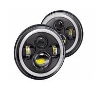 Faro Principal auto Para Suzuki para Samurai para Immy 7 "pulgadas Led faro coche H4 DRL faro Universal Faros Delanteros Conjunto(2X Black halo)