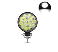Faro Principal Barra De Luces LED De Trabajo Para Coche, 16 SMD, Cuadrada Y Redonda, 12 V, Para Vehículos 4x4, SUV, ATV Faros Delanteros Coche(1 * 42W round)
