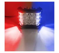 Faro Principal Barra De Luz LED De Trabajo De 4" Con Foco LED, Luz LED Combinada Para Autos Camiones Barcos SUV ATV Tractores Foco De 45W Faros Delanteros Coche(Red White Blue)
