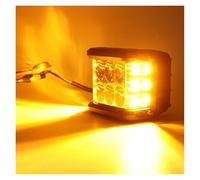 Faro Principal Barra De Luz LED De Trabajo De 4" Con Foco LED, Luz LED Combinada Para Autos Camiones Barcos SUV ATV Tractores Foco De 45W Faros Delanteros Coche(White and Yellow)