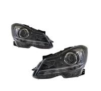 Faro principal coche Compatible Con Benz Para Mercedes Clase C W204 2011 2012 2013 2014 Conjunto De Faros Delanteros Con Señal Dinámica DRL 2 Unidades