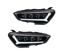 Faro principal Compatible Con Hyundai Para Ix35 2018 2019 2020 2 Piezas Faros DRL Intermitentes Luz Larga Lente De Proyector Angel Eye Conjunto De Luces Para Automóvil