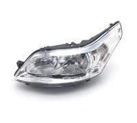 Faro Principal Conjunto De Faros Y Parachoques Delantero para Citroen para C4 para Restyling 2004 2005 2006 2007 2008 2009 2010 2011 2012 2013 2014 Cubierta Faro Conjunto De Faros(Blanco,Left Side)
