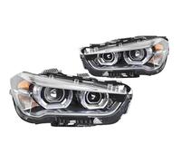Faro Principal Conjunto Faros Delanteros LED Para BMW X1 F48 F49 2016-2019 Actualización Alta Configuración Lente Proyector Luces Delanteras Coche(Type a for Xenon)