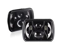 Faro principal Delante Para Jeep para Wrangler YJ para Cherokee XJ para Wrangler MJ para Comanche faros LED de 5 "x 7 pulgadas Hi/Lo Beam DRL 4X4 Luz coche Juego Faros Delanteros(1 piece)
