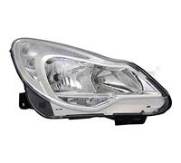 Faro principal delantero izquierdo cromo H1/H7/W21/5W/PSY24W con luz diurna para modelo Corsa D (S07) año de fabricación: 01/2011-08/2014