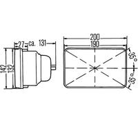 Faro principal izquierda 1AE 003 427-021 HELLA para MITSUBISHI TOYOTA HONDA