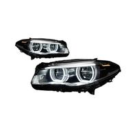 Faro Principal Montaje Para BMW Serie 5 F10 F18 2010-2017 Faros LED Lámpara De Cabeza Estilo De Coche DRL Lente Proyector Señal Faro Delantero Coche(For2014-2017 Halogen)