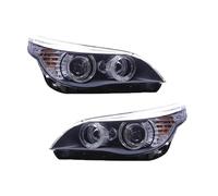 Faro Principal Para BMW Para E60 2003 2004 2005 2006 2007 2008 2009 2010 523i 530i Faros LED Ojo De Ángel DRL Accesorios De Coche Modelo Lámpara De Cabeza Conjunto Faros Celanteros Coche(For 2003-2007