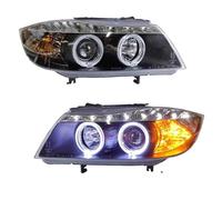 Faro Principal para BMW para Serie 3 E90 318i 320i 325i 2005-2012 Lente DRL Señal De Giro Accesorios De Coche Lámpara Frontal LED Conjunto De Faros Conjunto Faros Celanteros Coche