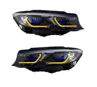 Faro Principal para BMW para Serie 3 G20 G28 2019-2022 Lámpara De Cabeza Conjunto De Faros LED Luz De Circulación Diurna Amarilla Lente De Proyector Ojo De Ángel Conjunto Faros Celanteros Coche