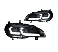 Faro Principal Para BMW Para X5 E70 2007-2013 Faros Delanteros Faros DRL Intermitentes Luces Altas Doble L Todos Los LED Lente De Proyector Faro Delantero(RHD,2011-2013)