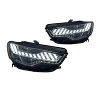 Faro Principal para Faros Delanteros para A6 2012-2015, Accesorios para Coche, Lámpara Frontal Mejorada, Diseño A7, Faro LED DRL Dinámico Único, Haz Alto Y Bajo Conjunto Faros Celanteros Coche