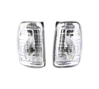 Faro Principal Para Ford Para Tránsito Para MK8 14-19 BK31-13B381AB Lado Izquierdo Derecho Coche Luz Señal Giro Espejo Trasero Cubierta Lente Lámpara Luz Circulación Diurna Coche(White 1 Pair)
