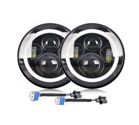 Faro Principal Para Lada Para Niva Para Urban Para OffRoad 4x4 Para Suzuki Para Samurai Faro Delantero LED 7" Para Coche Y Motocicleta H4 Con Halo Angular 12 V 24 Juego Faros Delanteros(Two pieces)