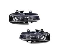 Faro Principal Para Land Para Rover Para Range Para Rover Evoque 2011-2015 Izquierda Derecha LED Parachoques Delantero Lámpara Antiniebla Luz Circulación Diurna Conjunto Faros Celanteros Coche(Black a